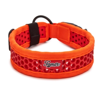 SOFTY Halsband | Länge: 35-41cm | Breite: 3,8cm | Farbe: orange/rot